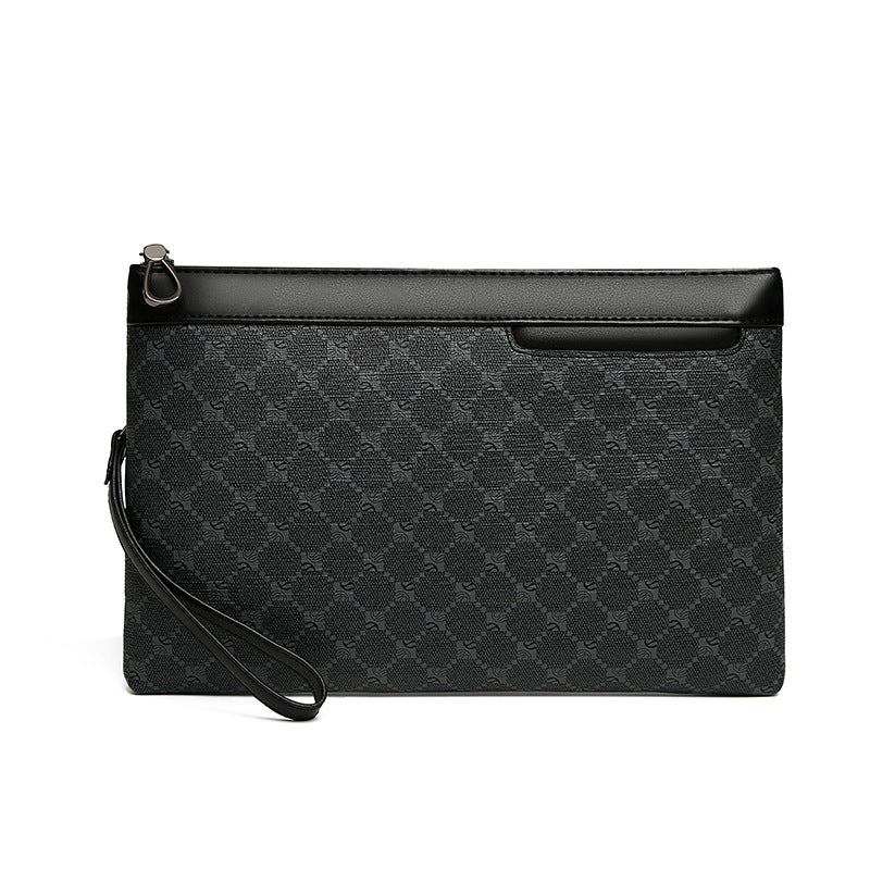 Sac en Cuir Noir Rétro pour Homme