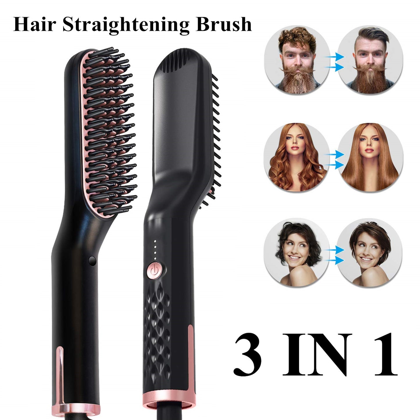 Coiffure Maîtrisée – Brosse Lissante Multifonction