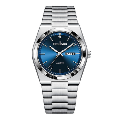Chronographe Haut de Gamme pour Homme – Finition Acier & Calendrier