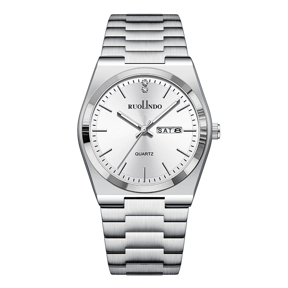 Chronographe Haut de Gamme pour Homme – Finition Acier & Calendrier