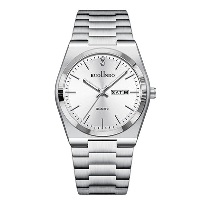 Chronographe Haut de Gamme pour Homme – Finition Acier & Calendrier