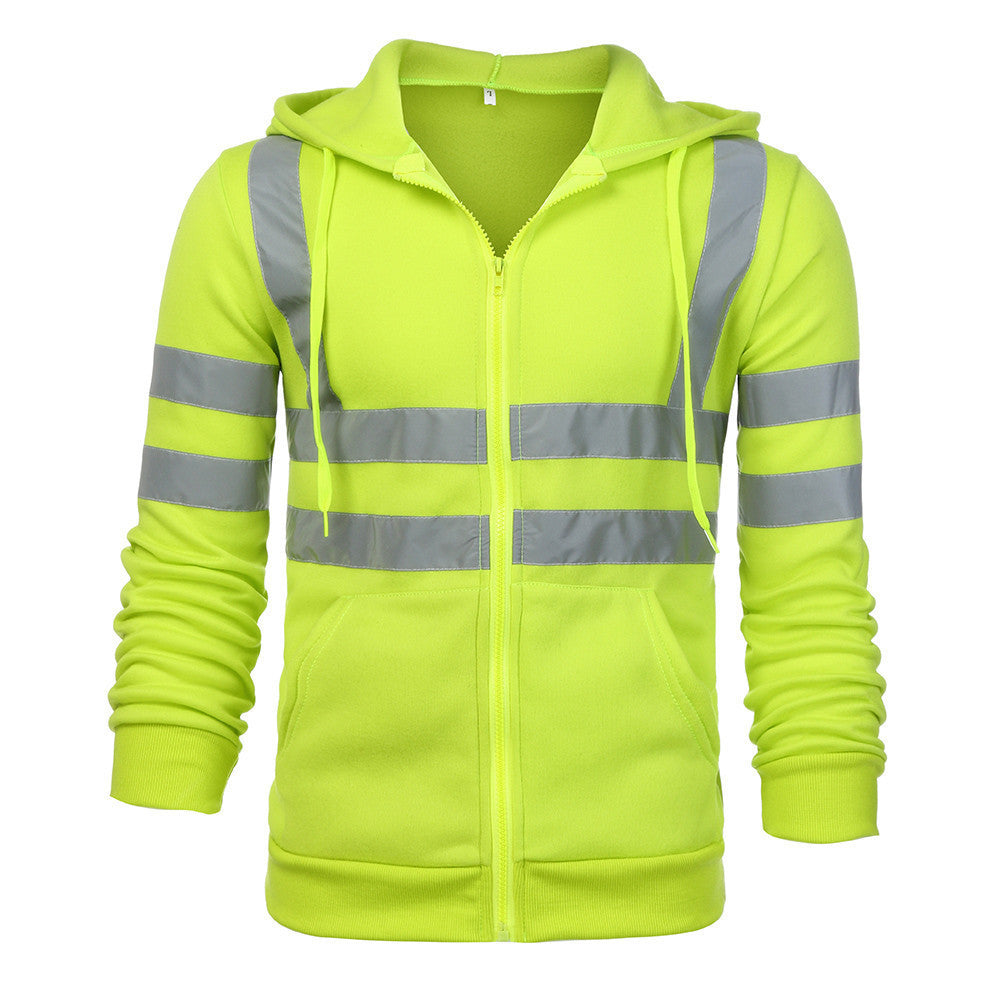 A sweatshirt with a fleece jacket