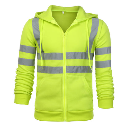 A sweatshirt with a fleece jacket