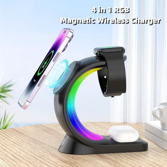 Station de Charge Sans Fil 4-en-1 SAuraDock Pro