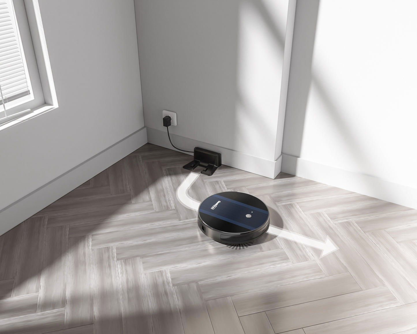 Aspirateur Connecté Ultra-Fin – G6+ avec Recharge Auto & Wi-Fi