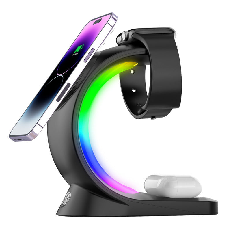 AuraDock Pro: 4-in-1 Wireless Charger