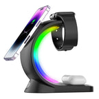 AuraDock Pro: 4-in-1 Wireless Charger