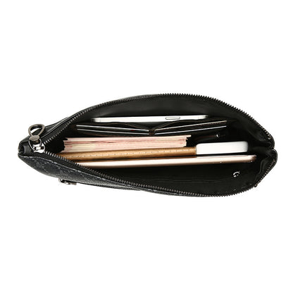 Sac en Cuir Noir Rétro pour Homme