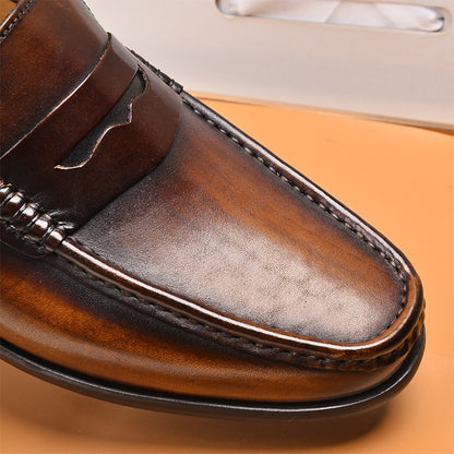 Men's Fashion Breathable Casual Leather Shoes