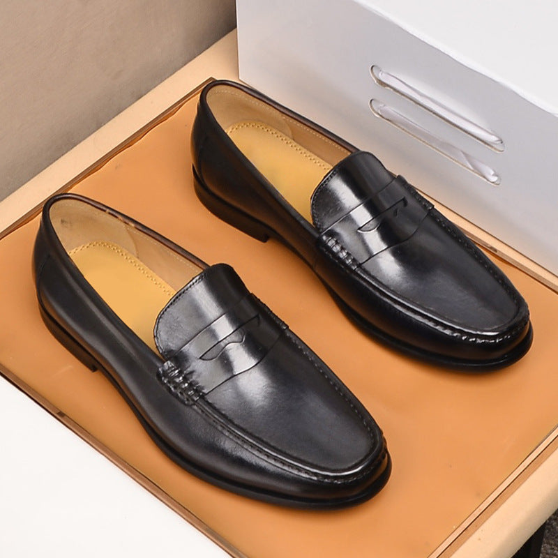 Men's Fashion Breathable Casual Leather Shoes