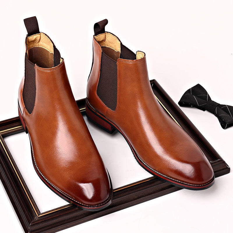 Chelsea Boots Men's Autumn Breathable Pointed Toe
