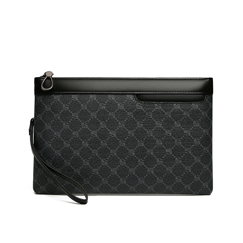 Sac en Cuir Noir Rétro pour Homme