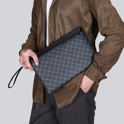 Sac en Cuir Noir Rétro pour Homme