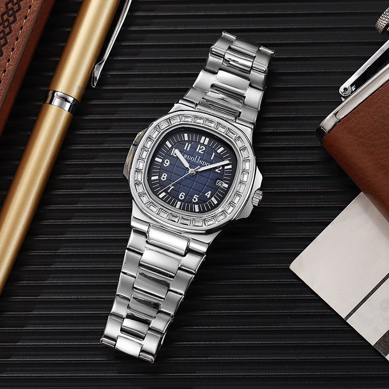 Chronographe Haut de Gamme pour Homme – Finition Acier & Calendrier