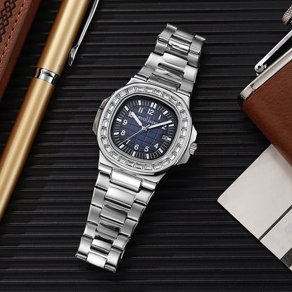 Chronographe Haut de Gamme pour Homme – Finition Acier & Calendrier
