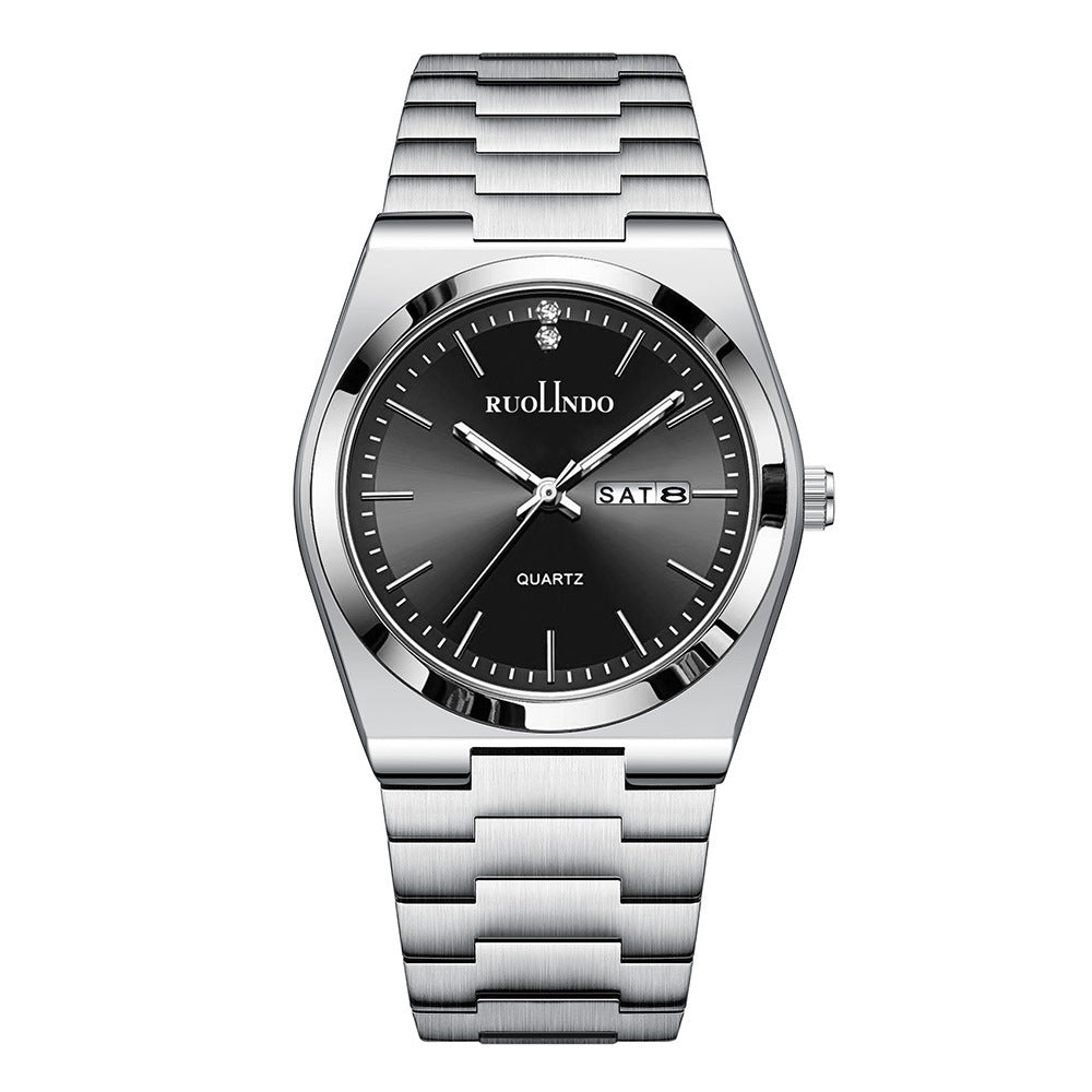 Chronographe Haut de Gamme pour Homme – Finition Acier & Calendrier