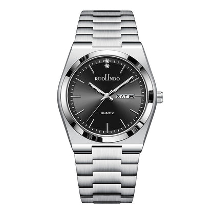 Chronographe Haut de Gamme pour Homme – Finition Acier & Calendrier