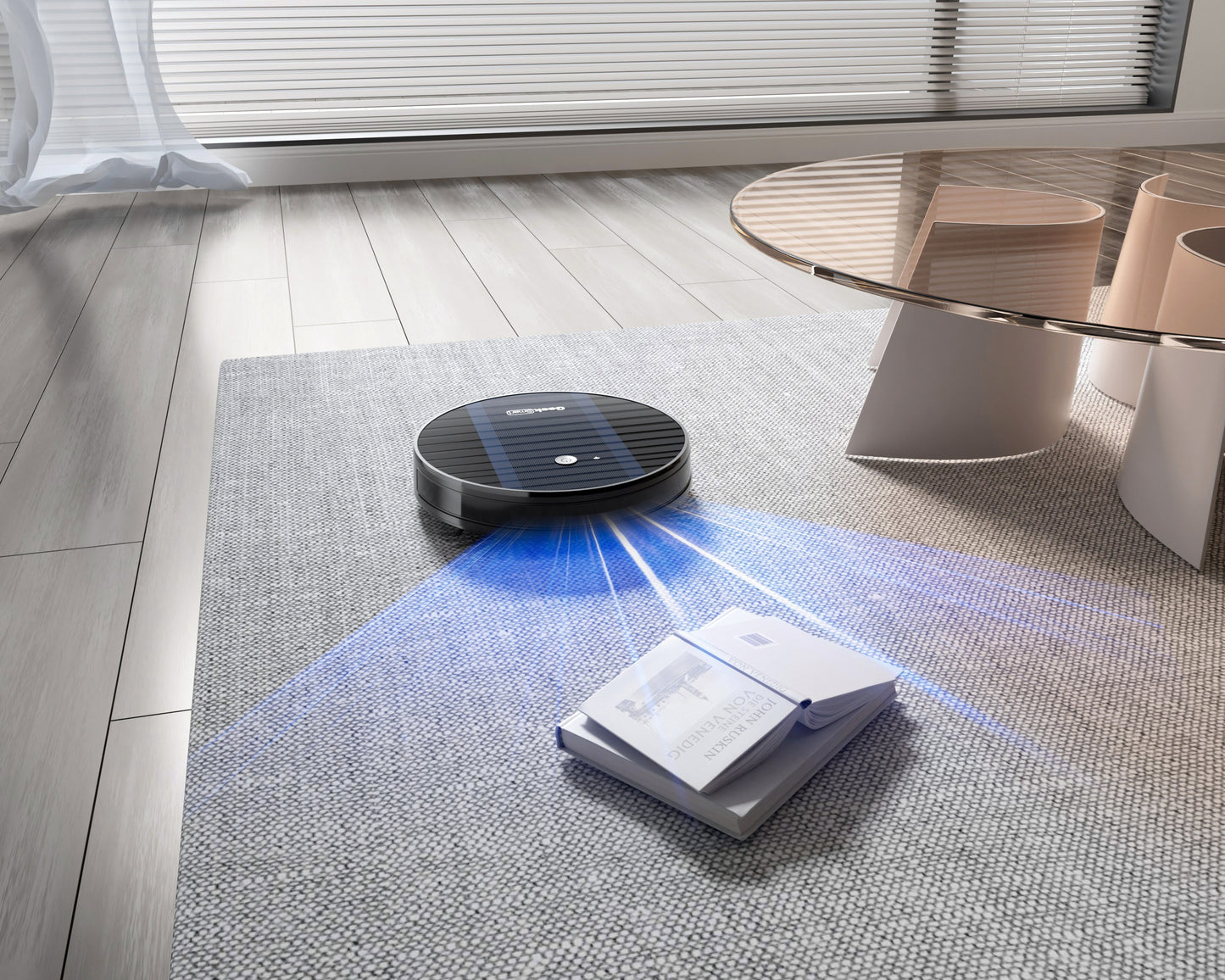 Aspirateur Connecté Ultra-Fin – G6+ avec Recharge Auto & Wi-Fi
