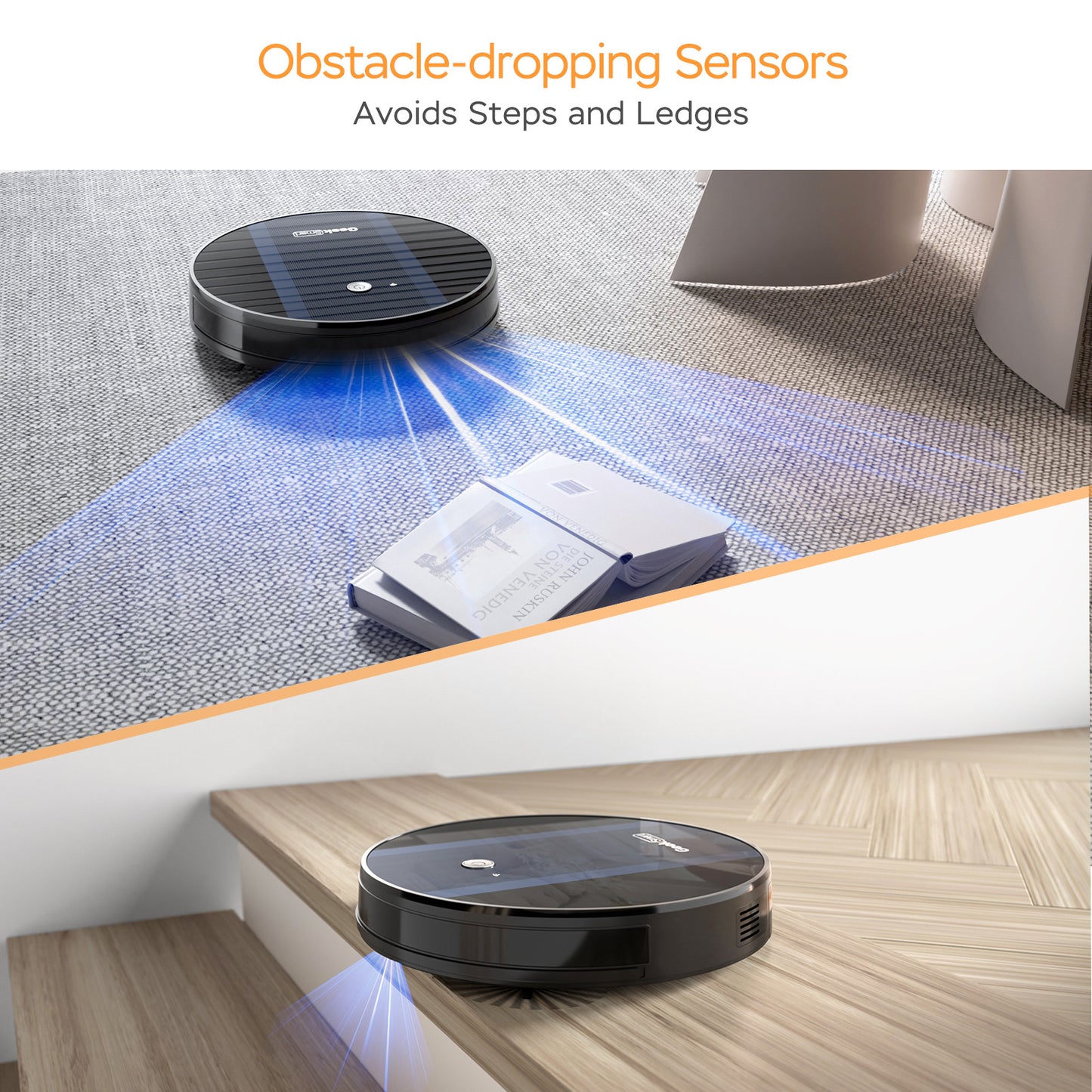 Aspirateur Connecté Ultra-Fin – G6+ avec Recharge Auto & Wi-Fi